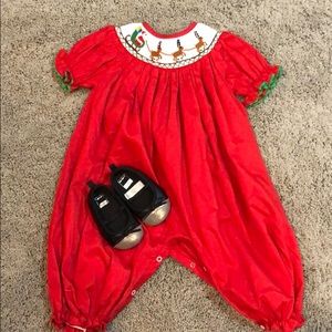 Gorgeous smock for Christmas pictures 9 month girl